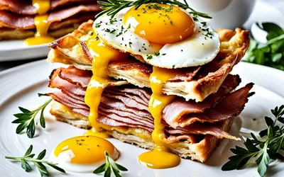Bricks croustillants au jambon et œufs fondants : recette facile et rapide