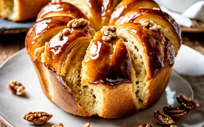 Recette facile de Brioche de Saint-Genix aux Noix et Glaçage Sucré