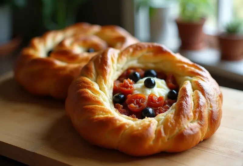 Brioche Escargot Farcie aux Saveurs Méditerranéennes