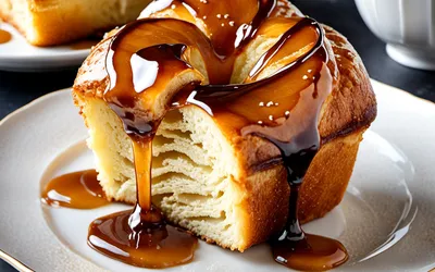 Recette facile de brioche perdue au caramel maison, dessert gourmand