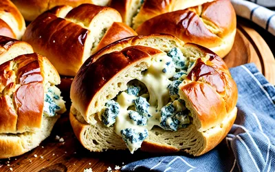 Brioches moelleuses au roquefort : recette gourmande et facile