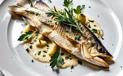 Recette facile de brochet entier poêlé à la sauce au beurre blanc