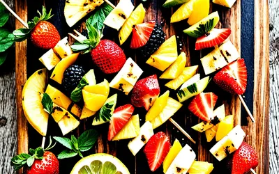Brochettes de fruits grillés au barbecue : recette estivale et gourmande