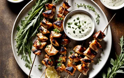 Brochettes de poulet marinées aux épices douces - Recette facile et rapide