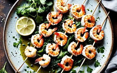 Brochettes de Saint-Jacques et gambas grillées - Recette facile et rapide