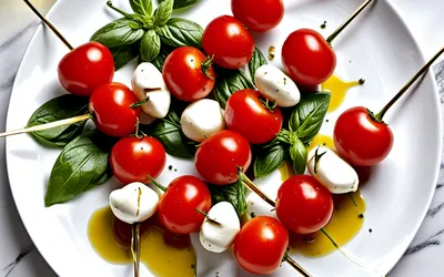 Brochettes de tomates cerises et mozzarella : recette fraîche et rapide