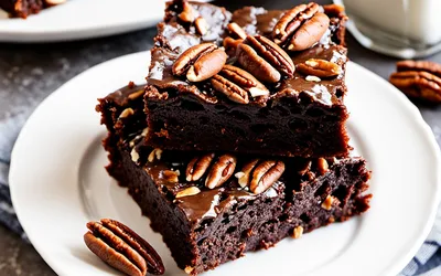 Brownie américain fondant aux noix de pécan croquantes - recette facile et gourmande