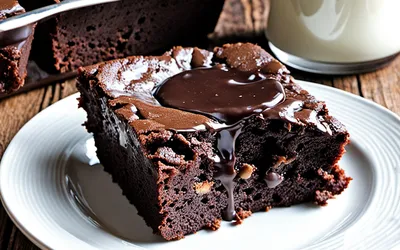 Recette facile de brownie au chocolat fondant pour une personne