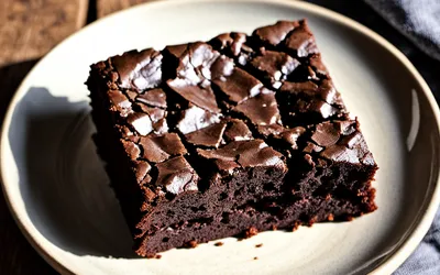 Recette rapide de brownie fondant au chocolat pour une personne