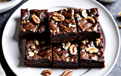 Recette facile de brownies moelleux aux noix croquantes