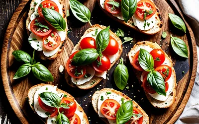 Recette facile de bruschetta au pain grillé et ail parfumé