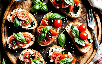 Recette Bruschetta Italienne Facile et Rapide - Apéritif Savoureux