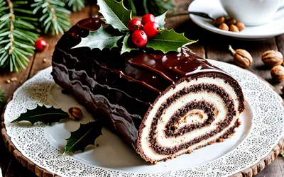 Recette facile de Bûche de Noël Vialarainne au chocolat