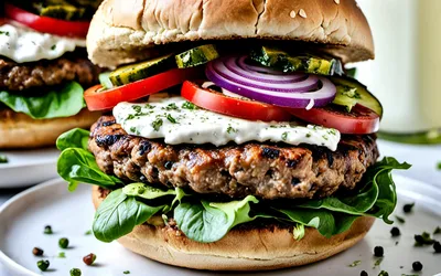 Recette facile de burger végétarien aux lentilles et légumes grillés