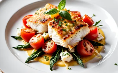 Recette facile de cabillaud aux tomates et fromage gratiné