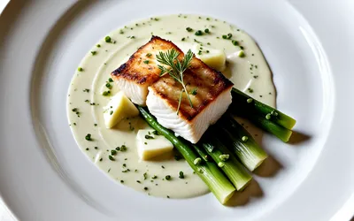 Recette facile de cabillaud sur fondue de poireaux crémeuse