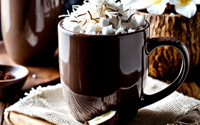 Recette facile de cacao chaud onctueux à la noix de coco