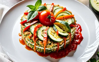 Recette facile de cake aux légumes avec coulis de tomate maison