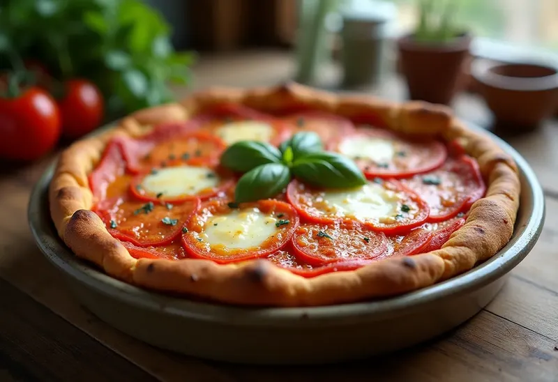 Cake italien moelleux à la tomate et mozzarella