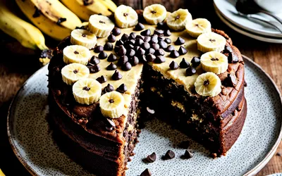 Recette facile de cake moelleux à la banane et chocolat