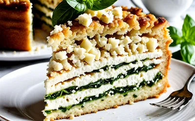 Recette facile de cake moelleux à la feta et au basilic frais
