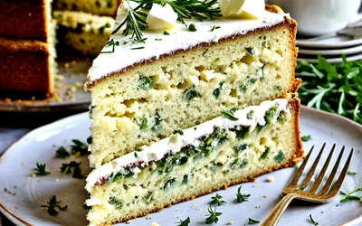 Recette facile de cake moelleux à la feta et herbes fraîches