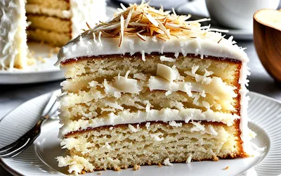 Recette facile de cake moelleux à la noix de coco râpée