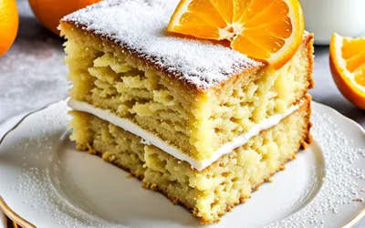 Recette facile de cake moelleux à l'orange pour un dessert gourmand
