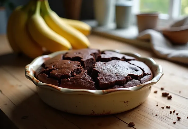 Cake moelleux au chocolat et banane : recette gourmande et facile
