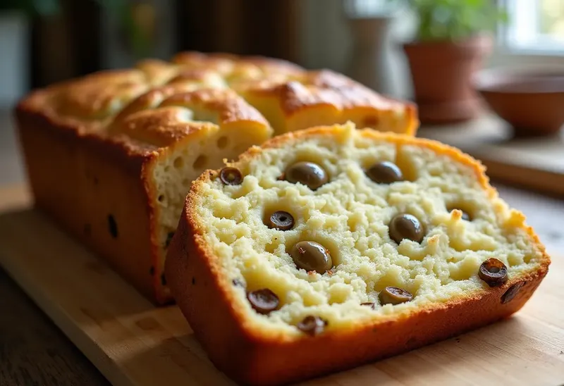 Cake moelleux au lapin et olives vertes