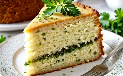 Recette facile de cake moelleux au persil et moutarde pour apéritif
