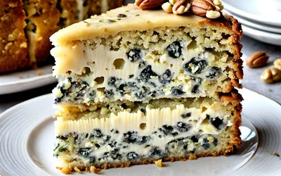 Recette facile de cake moelleux au roquefort et noix