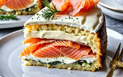 Recette facile de cake moelleux au saumon fumé et mozzarella