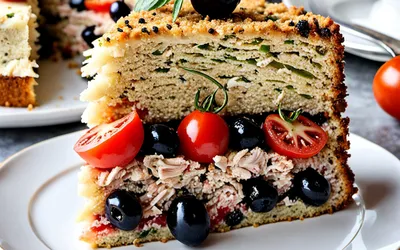 Recette facile de cake moelleux au thon, tomates et olives