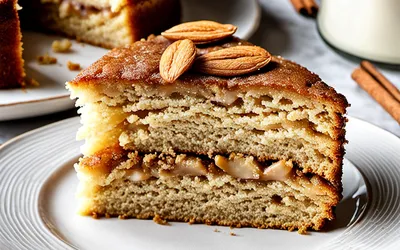 Recette facile de cake moelleux aux amandes et cannelle