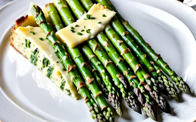 Recette facile de cake moelleux aux asperges vertes et Comté