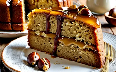 Recette facile de cake moelleux aux châtaignes et miel