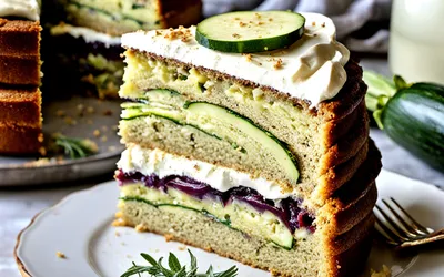 Recette facile de cake moelleux aux courgettes, aubergines et fromage de chèvre