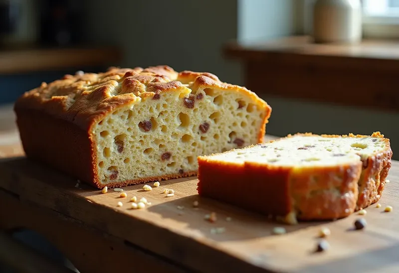 Cake moelleux aux noisettes et graines de pavot