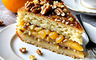 Recette facile de cake moelleux aux noix et à l'orange
