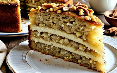 Recette facile de cake moelleux aux noix et épices douces