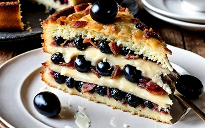 Recette facile de cake moelleux aux olives et lardons