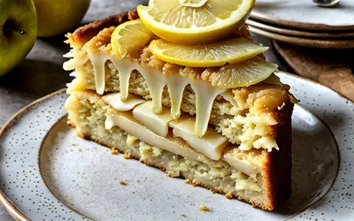 Recette facile de cake moelleux aux pommes et citron frais