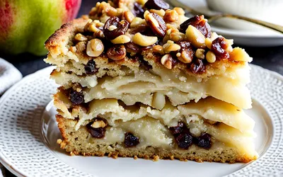 Recette facile de cake moelleux pomme noix chocolat pour le goûter