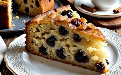 Recette facile de cake moelleux aux raisins secs et épices douces