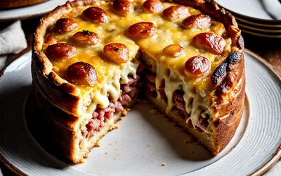Recette facile de cake moelleux aux saucisses et fromage