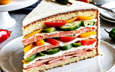 Cake moelleux aux trois poivrons et saumon fumé - recette facile et gourmande