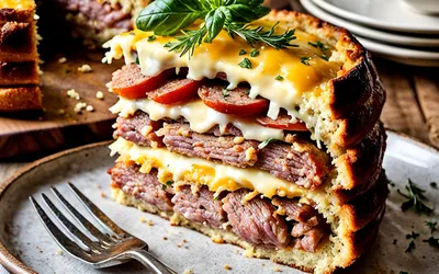 Recette facile de cake salé à la saucisse de Morteau - Spécialité de Franche-Comté