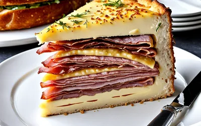 Recette facile de cake au fromage et charcuterie du lendemain de raclette