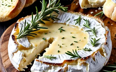 Camembert rôti fondant au romarin et miel : recette facile et gourmande